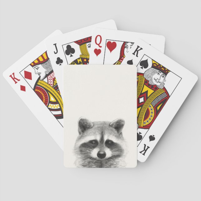 Raccoon-Stift Zeichne Spielkarten (Rückseite)