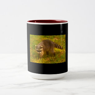 Raccoon-Stil Zweifarbige Tasse