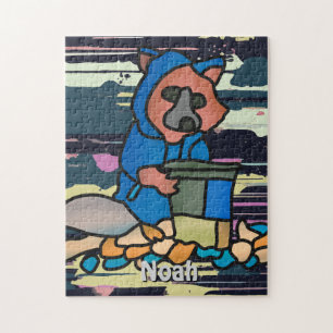 Raccoon Street Erkundung durch einen Mülleimer S Puzzle
