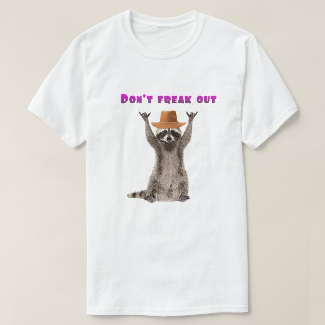 Raccoon-T - Shirt nicht aussperren | T - Shirt der (Design vorne)