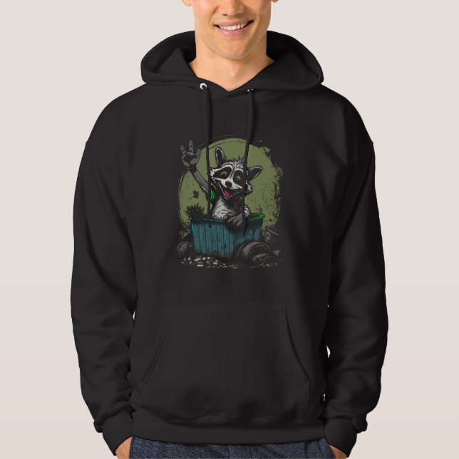 Raccoon Trash Hoodie (Vorderseite)
