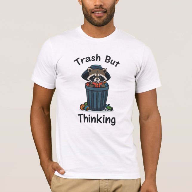 Raccoon Trash Philosopher T-Shirt (Vorderseite)