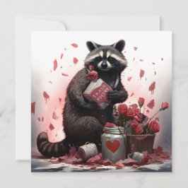 Raccoon Trash Poesie Valentinstag