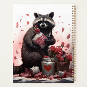Raccoon Trash Poesie Valentinstag Planer