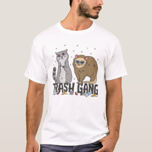 Raccoon und Possum Adorable Trash Gang T-Shirt