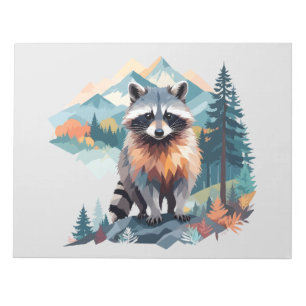 Raccoon Vector Art Animal in the Majestic Notizblock