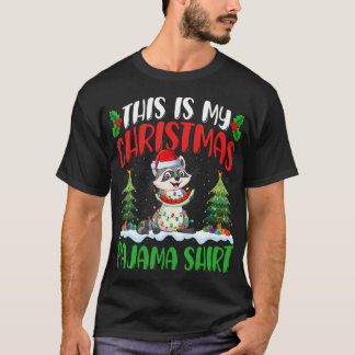 Raccoon Weihnachts-Shirt Raccoon Weihnachtsbaum T-Shirt