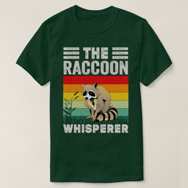 Raccoon Whisperer Raccoon Feeder Liebe Raccoons T-Shirt (Design vorne)