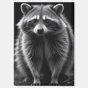 Raccoon Wildlife Majestic Nature Life Art Poster Magnet