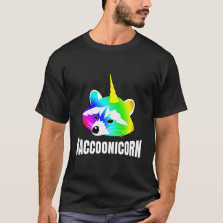 Raccoonicorn Waschbär-Raccoon Einhorn T-Shirt