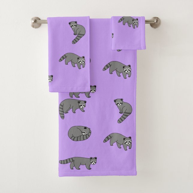 Raccoons Badhandtuch Set (Insitu)