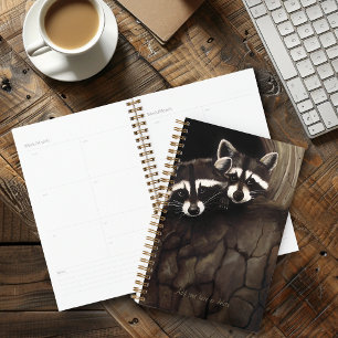 Raccoons Brown Niedlich Tree Planer