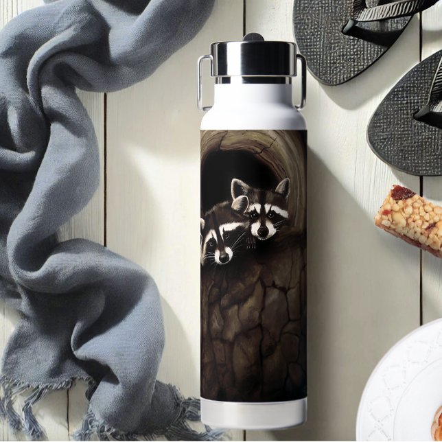 Raccoons Brown Niedlich Tree Trinkflasche (Von Creator hochgeladen)