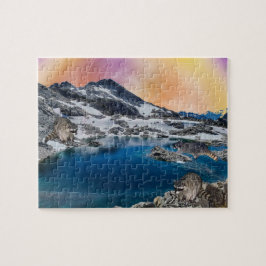 Raccoons genießen das Jigsaw-Puzzle-Tag Puzzle