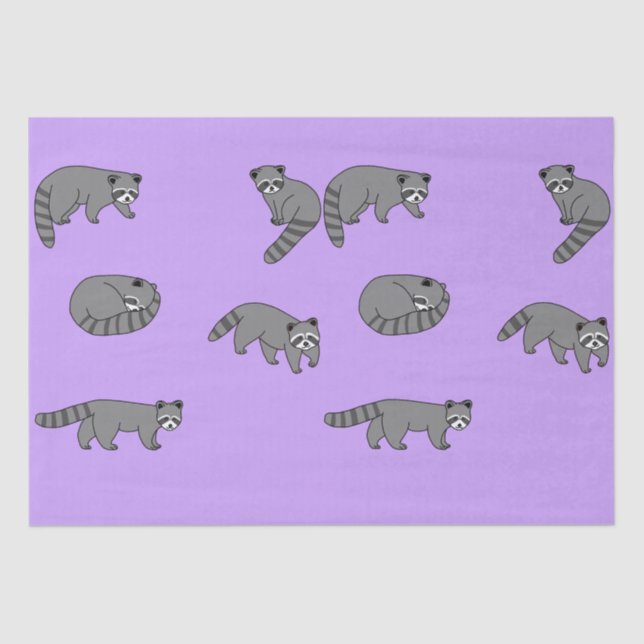 Raccoons Seidenpapier (Vorderseite)