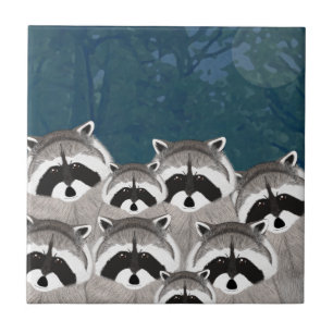 Raccoons Tile Fliese