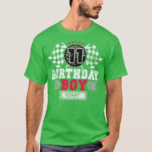 Race 11. Birthday Boy Party Racing Driver T-Shirt