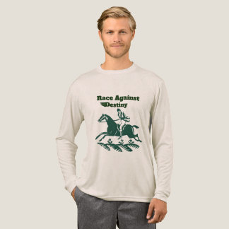 Race Against Destiny – Vintage Equestrian Graphic Tri-Blend Shirt