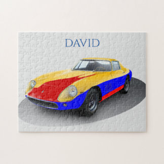 RACE AUTO PUZZLE. Personalisierter Name. Puzzle