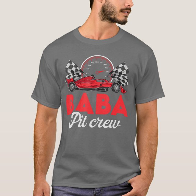 Race Baba Of The Birthday Boy Shirt Baba Pit Crew (Vorderseite)