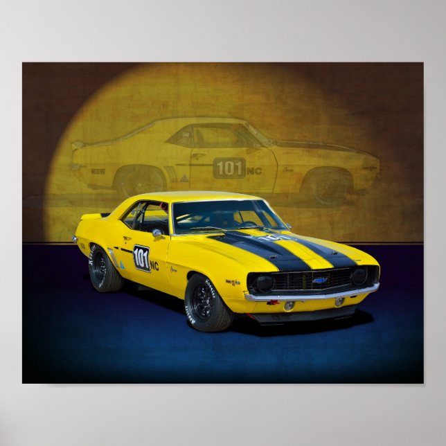 Race Camaro Poster (Vorne)