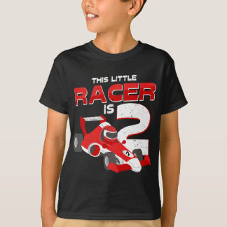 Race Car 2. Geburtstag T-Shirt I Dieser kleine Rac