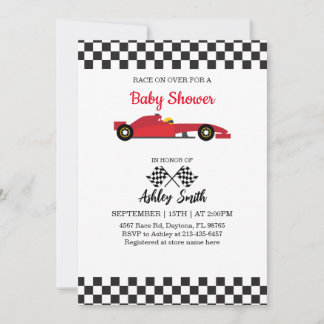 Race Car Baby Boy Dusche Einladung