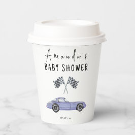 Race car Baby Dusche Pappbecher