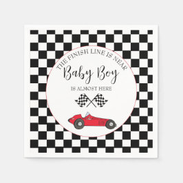 Race Car Baby Dusche Serviette