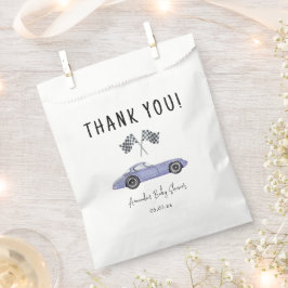 Race car Baby Dusche - vielen Dank Geschenktütchen