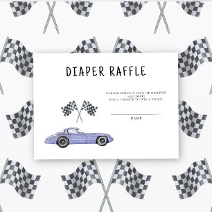 Race Car Baby Shower - Windpreisraffinerie Begleitkarte