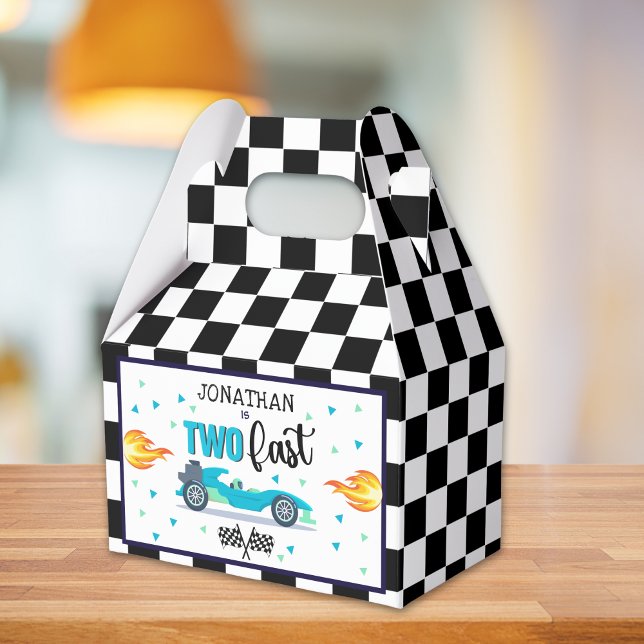 Race Car Birthday 2nd Party for Boys Geschenkschachtel (Von Creator hochgeladen)