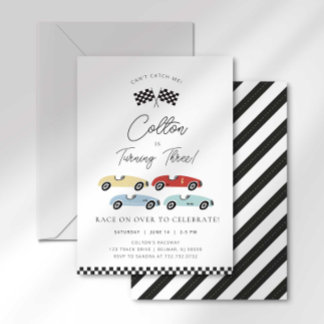 Race Car Birthday Einladung