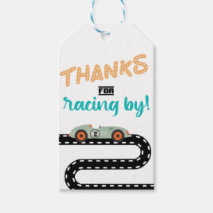 Race Car Birthday Einladungen, Second Birthday Ann Geschenkanhänger
