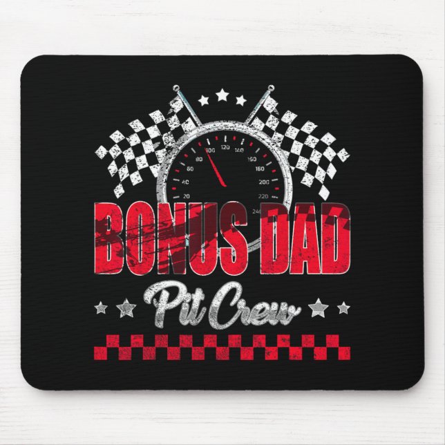 Race Car Birthday Party Racing Family Bonus Dad T  Mousepad (Vorne)