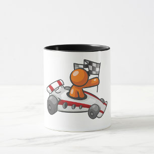 Race Car Checkered Flag Tasse