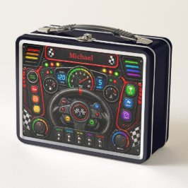 Race Car Dashboard  Racing Control Panel Kids Metall Brotdose