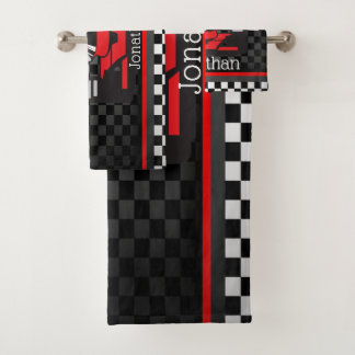 Race Car Design Badetuch Set