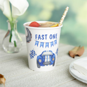 Race Car erste Geburtstagsparty Pappbecher