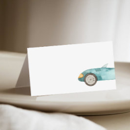 Race Car Fill in Buffet Platzkarte