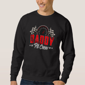 Race Car Geburtstagsparty Racing Familie Daddy Pit Sweatshirt