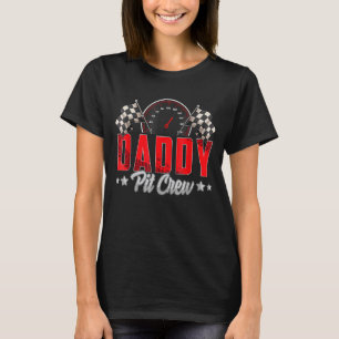 Race Car Geburtstagsparty Racing Familie Daddy Pit T-Shirt
