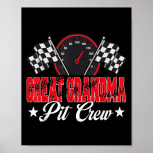 Race Car Geburtstagsparty Racing Familie Großes Gr Poster