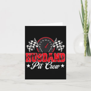 Race Car Geburtstagsparty Racing Family Husband Pi Karte