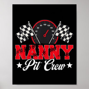 Race Car Geburtstagsparty Racing Family Pit Cr Poster