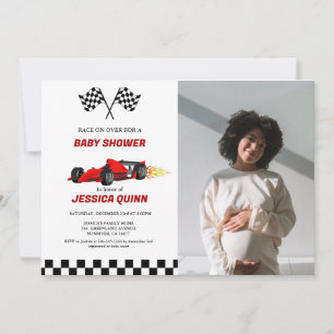 Race Car Junge Babydusche Einladung