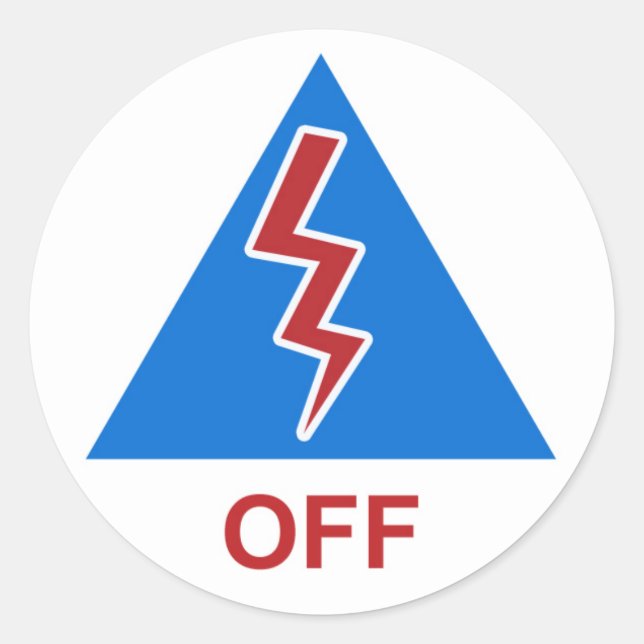 Race Car Kill Switch ausschalten Runder Aufkleber (Vorderseite)