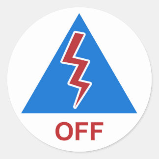 Race Car Kill Switch ausschalten Runder Aufkleber