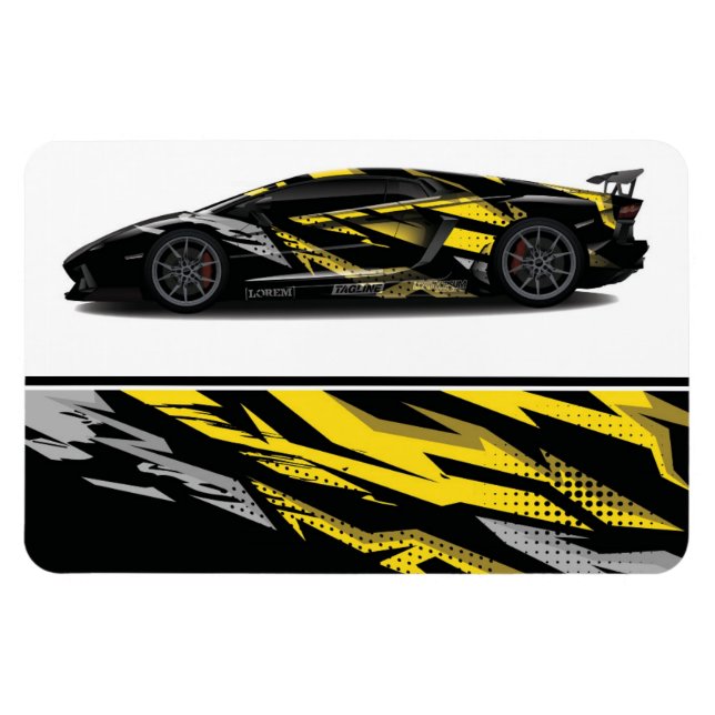 Race Car Magnet (Horizontal)