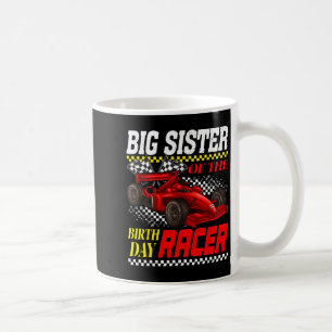 Race Car Party Big Sister der Geburtstagsrennen Kaffeetasse